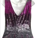 Vintage Y2K Jeweled Tone Sequin Color Block Mini Slip Dress Medium Gold Photo 11