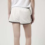 Adidas x Topshop Leather Shorts - White Black Womens Size XS Athletic Photo 4