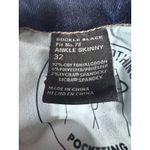 Buckle Black Fit 75 Ankle Skinny Jeans Dark Wash Raw Hem Womens 32 Stretch Denim Blue Size undefined Photo 4