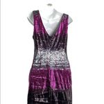 Vintage Y2K Jeweled Tone Sequin Color Block Mini Slip Dress Medium Gold Photo 2