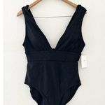 ANDIE Swim The Mykonos Ribbed One Piece in Black Small NWT Photo 3