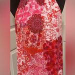 Violet+Claire  Polyester Dressy Red and White Printed Tank Photo 0