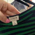 J.Crew Crew Neck Stripe Tank Top Green Navy Size Large Photo 4