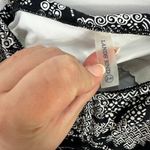 Lands End Black White‎ Floral Tankini Top Womens 8 Underwire Adjustable Straps Photo 3