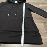 White House | Black Market WHBM WKND Lace Inset Tunic Long Sleeve Black Hoodie Size Small Photo 9