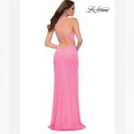 La Femme 29986 Pink Sequin Strappy Back Prom Dress Gown 4 Photo 1
