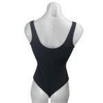 SKIMS Women's Black Sleeveless Ribbed Knit Square Neck Boysuit Tank Top Size L Photo 1