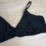 Good American NWOT  Crinkle Always Fit Twist BikiniTop Black Size‎ 6 3XL Photo 3