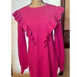NWT Fate Extra Large Ruffle Sweater Dress Pink Size XL Photo 0