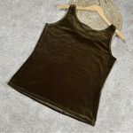 Double D Ranch Green Velvet Velour Sleeveless Tank Top Scoop Neck Western Size M Size M Photo 3