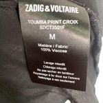 Zadig & Voltaire  Toumba Print Croix Flutter Sleeve Blouse W-586 Sz M Photo 4