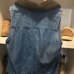 Christopher & Banks Vintage  Denim Sherpa Vest Photo 3