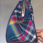 NESS..SCOTTISH BRAND TEAL WOOL PLAID TARTAN KISS LOCK HAND BAG Blue Photo 9