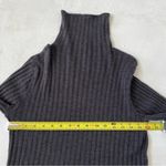 Eileen Fisher Sweater 100% Merino Wool Turtleneck Dark Gray Italian Yarn Size M Photo 1