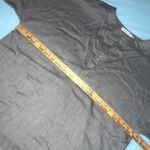 Miss Look  tunic short sleeve raw edges lightweight v-neck high low gray size 2XL Photo 5