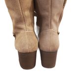 Eddie Bauer Tan Sherpa Fleece Ankle Leather Bootie Shoe Size 8 Photo 6