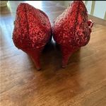 Ruby Red Heels Mary Jane Size 10 Glitter Dorothy Costume Shoes Photo 2