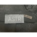 ASTR Women's Black Metallic Shimmer Chiffon Lace Sleeveless Blouse Top Size M Photo 2