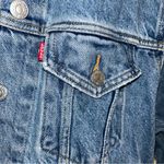 Levi's Denim Ex-boyfriend Trucker Jacket Size M Made in SRI LANKA Photo 5