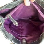 Coach EUC Ashley Signature Metallic Charcoal Satchel Two-Way Photo 8