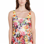 Ralph Lauren Lauren | Multicolor Floral Sleeveless Cocktail Party Dress Size 14 Photo 3