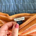 American Eagle  Outfitters Orange and White Knit Top Photo 1