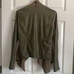 ZARA Olive faux leather jacket Photo 7