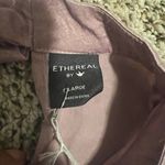 Ethereal  Cold Shoulder Mock Neck Shimmer Top Mauve Long Sleeve Large‎ Photo 1