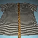 Dance & Marvel cutout chest striped top slinky short sleeve stretchy NEW size S Photo 4
