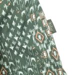 Woolrich  Size Large Green Multi Allover Tribal Print Sleeveless Dress Waist Tie Photo 2