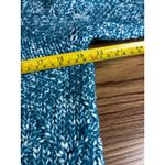 Soft Surroundings Blue Marled Knit Zip Front Tunic Mock Neck Sweater L (est) Photo 9