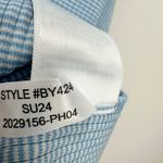 J.Crew  Vintage Rib Ruffle Boatneck Tank Top Striped Blue Nautical Preppy 2X NWT Photo 8