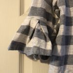 Prómesa Promesa Grey Stripe Ruffle Blouse Small Photo 2