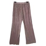 Victoria's Secret Lounge Pants Metallic Pleated Wide Leg Drawstring Small Photo 2