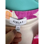 NWT Gilli Women's Plus 3X Floral Tiered Sleeveless Dress Pink Orange Linen Blend Photo 1