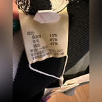 Fenmo black and white short sleeve silk blend sweater NWT Size M Photo 5