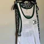 PINK - Victoria's Secret MSU Michigan State Spartans White and Green Tank Top with Leggings Set Photo 1