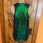 Zeagoo  blue n green sequined raver tank top Photo 9