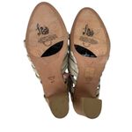 Free People Byron Strappy Mules Block Heel Leather Gray Size 41 USA 10 Cowgirl Photo 7