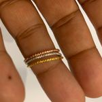 Beverly Hills Boutique Ring Set Of 3... Gold Photo 5