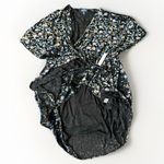 Modcloth NEW  Dramatic Depths Velvet Dress‎ 3XL Black Floral $119 Floral Batwing Photo 10