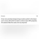 Nordstrom 4th & Reckless from ’s Laurent Two-Tone Pinstripe Mix Blazer NWT Small Photo 10