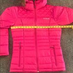 Columbia  Women Fuchsia Puffer Jacket with Faux Fur Hood Size S Photo 2