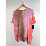 Melrose and Market âShirt Womens Crewneck Oversized Tie Dye Multicolor ShortâSlee Photo 2
