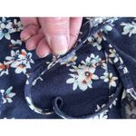 Miss Daisy Spaghetti Strap Navy Blue Floral Mini Dress Cover Up Size M Photo 5