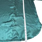 Victoria's Secret Vintage  Emerald Green Silky Sleep Shirt Pajama Dress M Photo 6