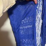 Mango  Blue and White Long Sleeve Dress Photo 6