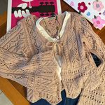 Venus  Tan Cardigan Sweater with Flared sleeves! Photo 0