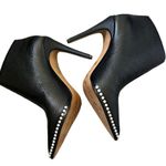 Karl Lagerfeld NWOB PARIS Cyron Leather Pearl Stiletto Booties 7 Photo 1