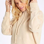 Wildfox New.  wheat cropped hoodie. Small. Retails$148 Photo 0